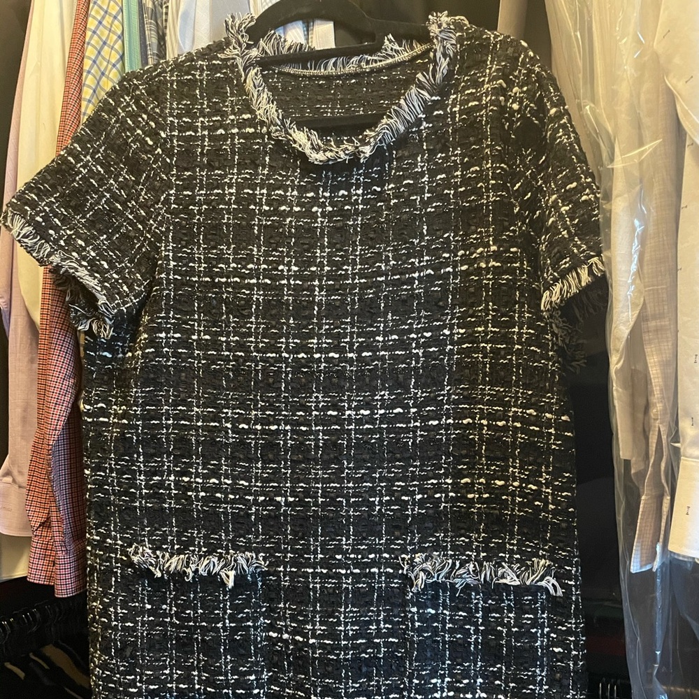 Vici dolls black tweed mini dress